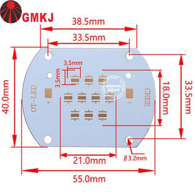 10w led module dimension 10w led module dimension