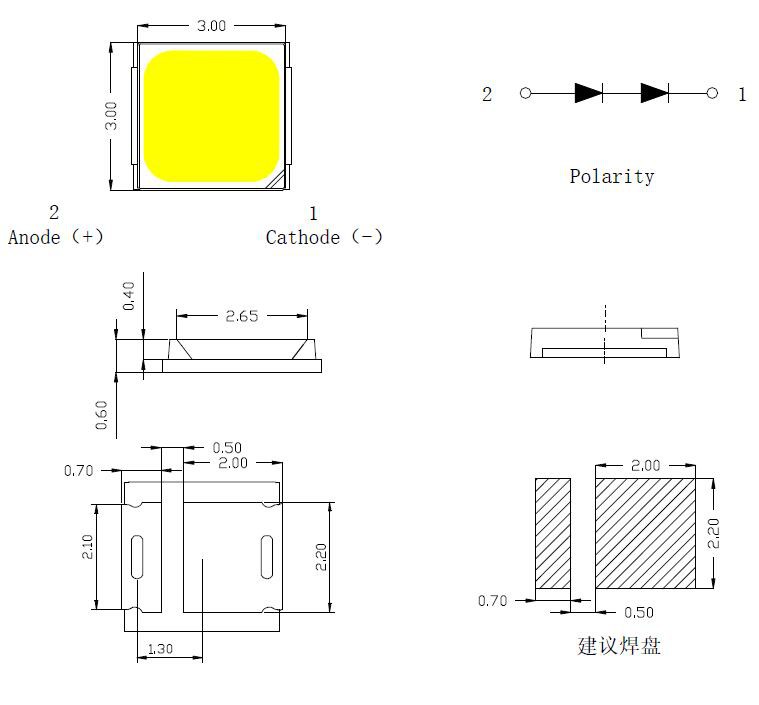 3030 smd pad