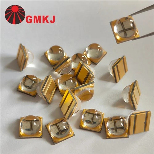 Cerámica 6868 60 Grado Lente de cristal de cuarzo 400nm 405nm 410nm Led Chips